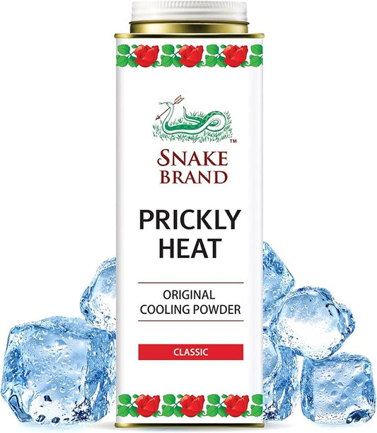 Snake Brand Prickly Heat Cooling Powder for Everyday / 280g) 9 Oz