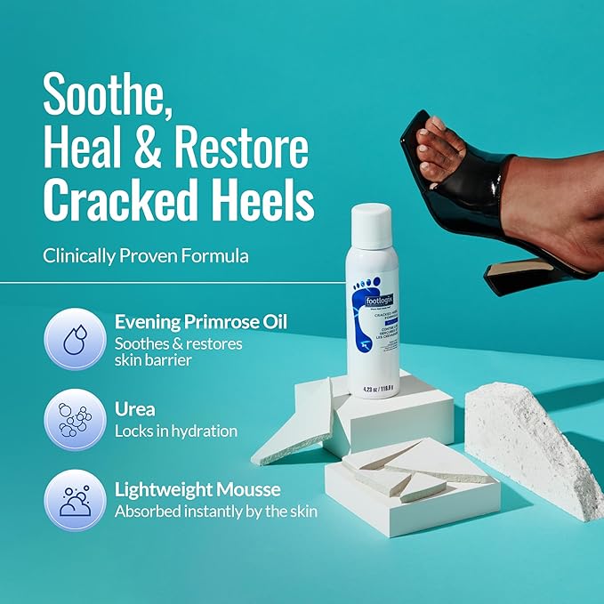 FOOTLOGIX Cracked Heel Formula, White 4.23 Ounce