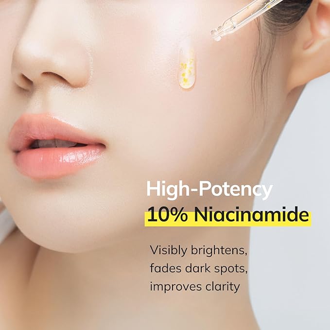 Dark Spot Glow Serum – 10% Niacinamide & Vitamin C Brightening Face Serum for Hyperpigmentation, Acne Scars & Uneven Tone | Hydrating Korean Skincare with Glutathione – 30ml, 1.01 Fl Oz