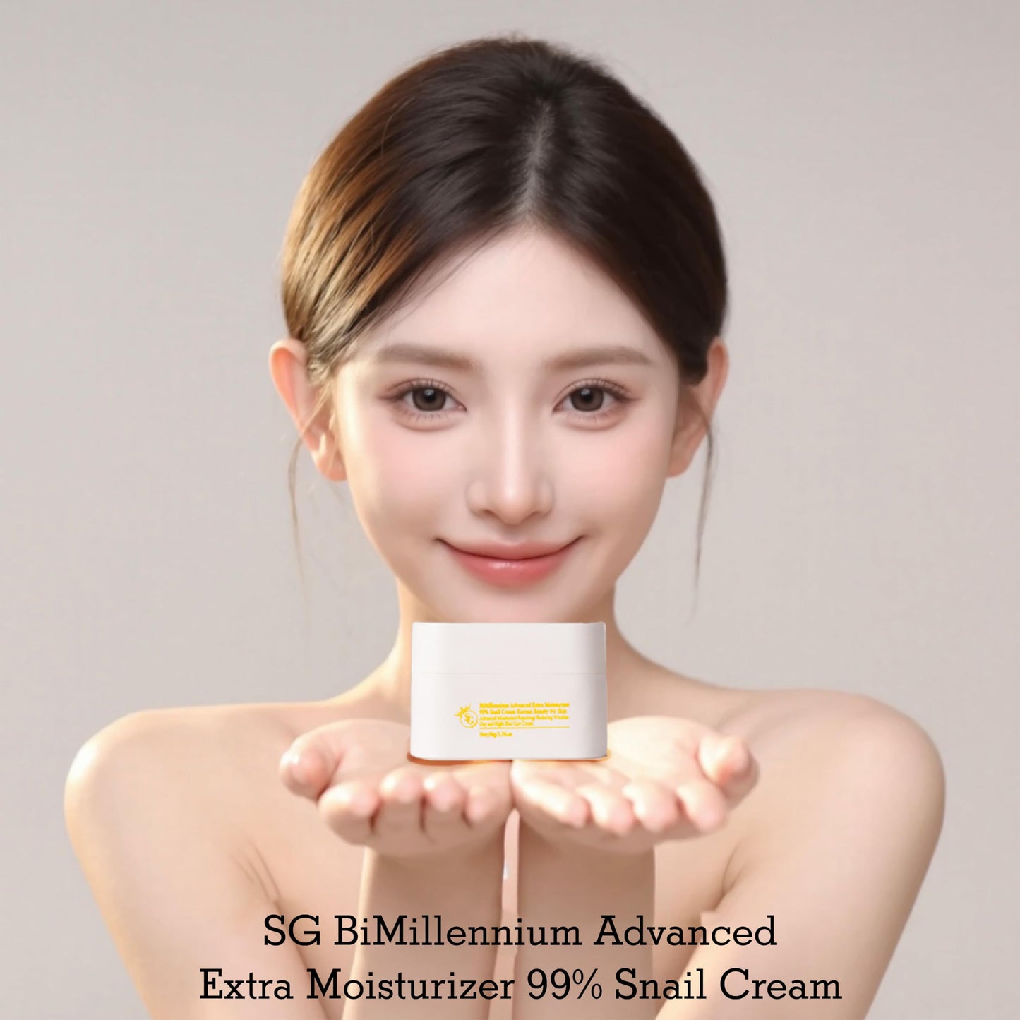 SG BiMillennium K Beauty Face Cream for Women with 99% Snail Extract, Anti-Aging, Skin Repair - Korean Skin Care Moisturizer for Dry Skin, Hydrating Daily Night Time Facial Cream