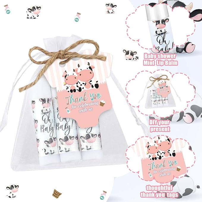 Demissle 50 Pcs Baby Shower Lip Reveal