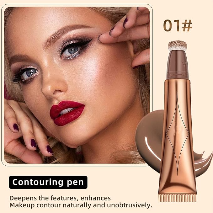 3PCS Body&Face Creamy Contour Beauty Stick,Face Blush Wand Face Makeup.#136