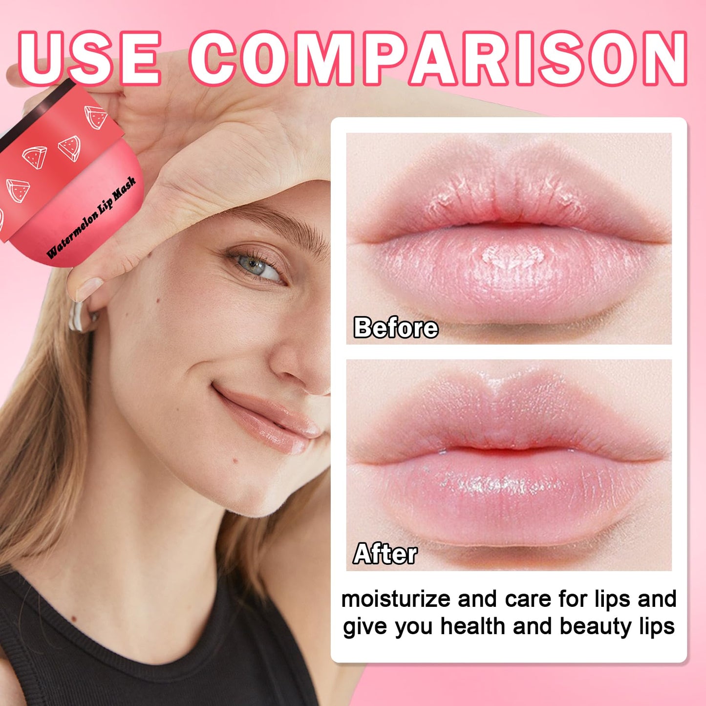 IONSGAKO 4PCS Bee Lip Balm Honey Pot, Honey Strawberry Watermelon Apple Lime Lip Mask Sleeping Honey Lip Mask Overnight Hydrating Propolis Honey Pot Lip Balm for Dry Lips Care