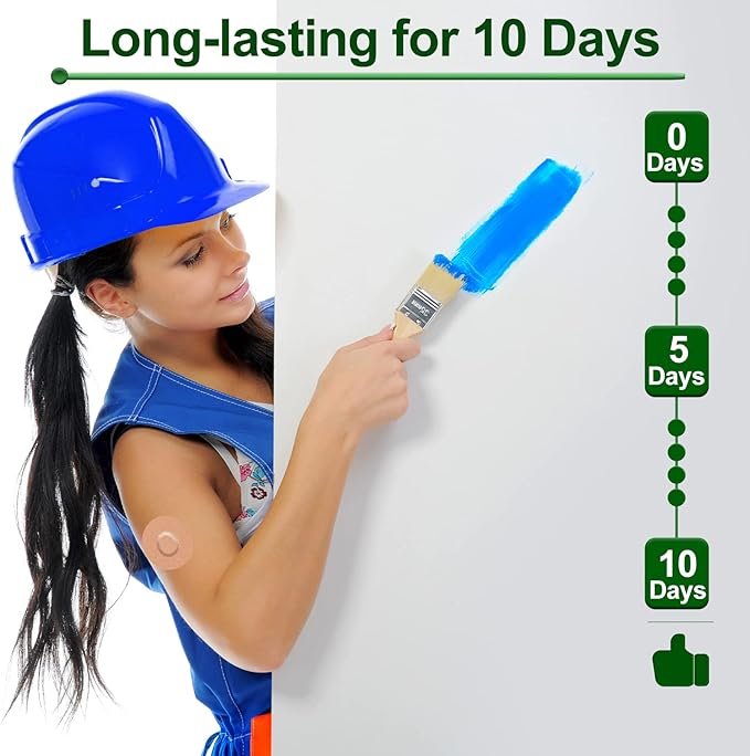 G7 Adhesive Patches Waterproof Overpatch for G7 & Stelo Flexible CGM Tape Hypoallergenic & Latex-Free Stelo Overlay Patch for 10-15 Days Long Stay Without Glue in The Center, Tan