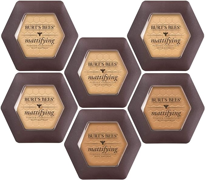 Burts Bees 100% Natural Mattifying Powder Foundation, Sand of 2)