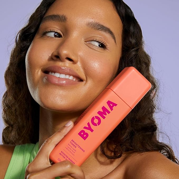 BYOMA Brightening Toner - Gently Exfoliating & Hydrating Facial Treatment with Lipids & Lactic Acid - Alcohol-Free for Barrier Repair - 5.07 Fl. Oz