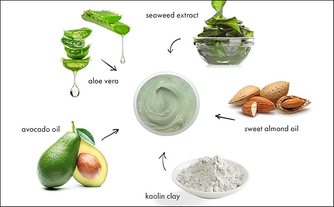 Raya Seaweed Masque (609) | Hydrating and Fortifying Facial Treatment Mask for All Non-Problem Skin | Made with Vitamins and Minerals