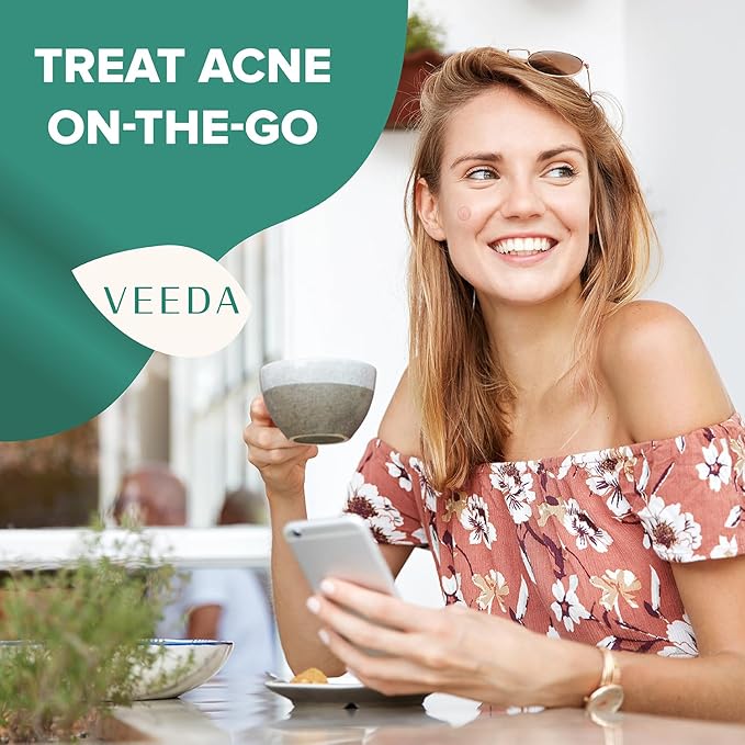 Veeda Glow Pimple Patches – Hydrocolloid Acne Stickers for Fast Healing, Invisible & Non-Irritating Zit Covers, Blemish Spot Treatment, 72 Count