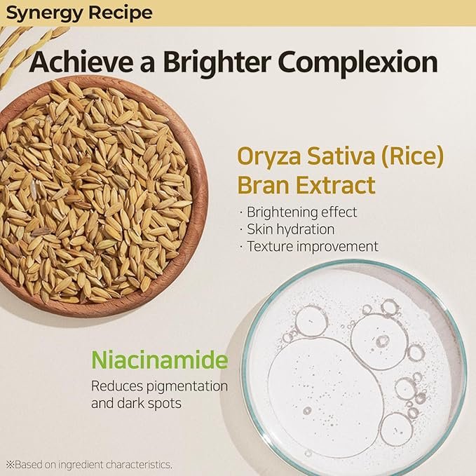 Rice Mask Cleanser 6.76 fl oz - Glow-Boosting & Hydrating Face Wash with Jeju Rice & Natto Gum, Gentle Exfoliating Daily Foam Cleanser, Deep Pore Cleansing, Non-Irritating- Korean Skin Care