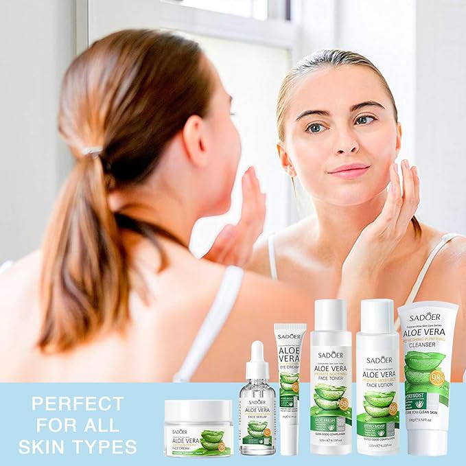 Aloe Vera Daily Skin Care Set Moisturizing