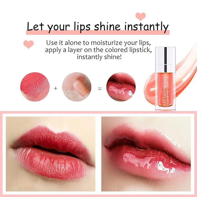 6ml Hydrating Lip Glow Oil, Transparent Plumping Lip 6ml
