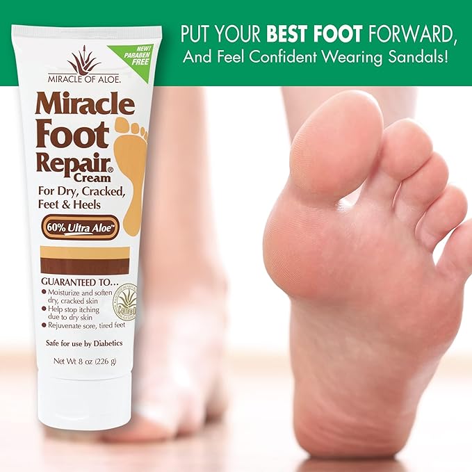 Aloe Vera Lotion & Foot Cream Combo – Aloe All Over 1 oz + Foot Repair 4 oz – Soothing Aloe Lotion for Dry Skin, Hands, Heels & Body – Diabetic-Safe Foot Cream for Cracked Feet