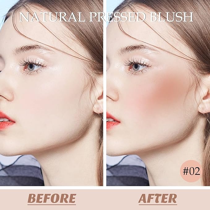 Boobeen Powder Blush, Single Color Blush Face Blush