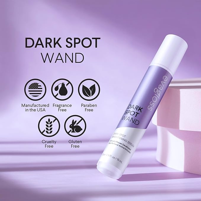 Dark Spot Remover for Face Wand: Age Spot Sun Spot Post-Acne Brown Spot Correcting Serum - Melasma Freckle Pigmentation Blemish Removal, with Niacinamide Tranexamic Acid 15mL