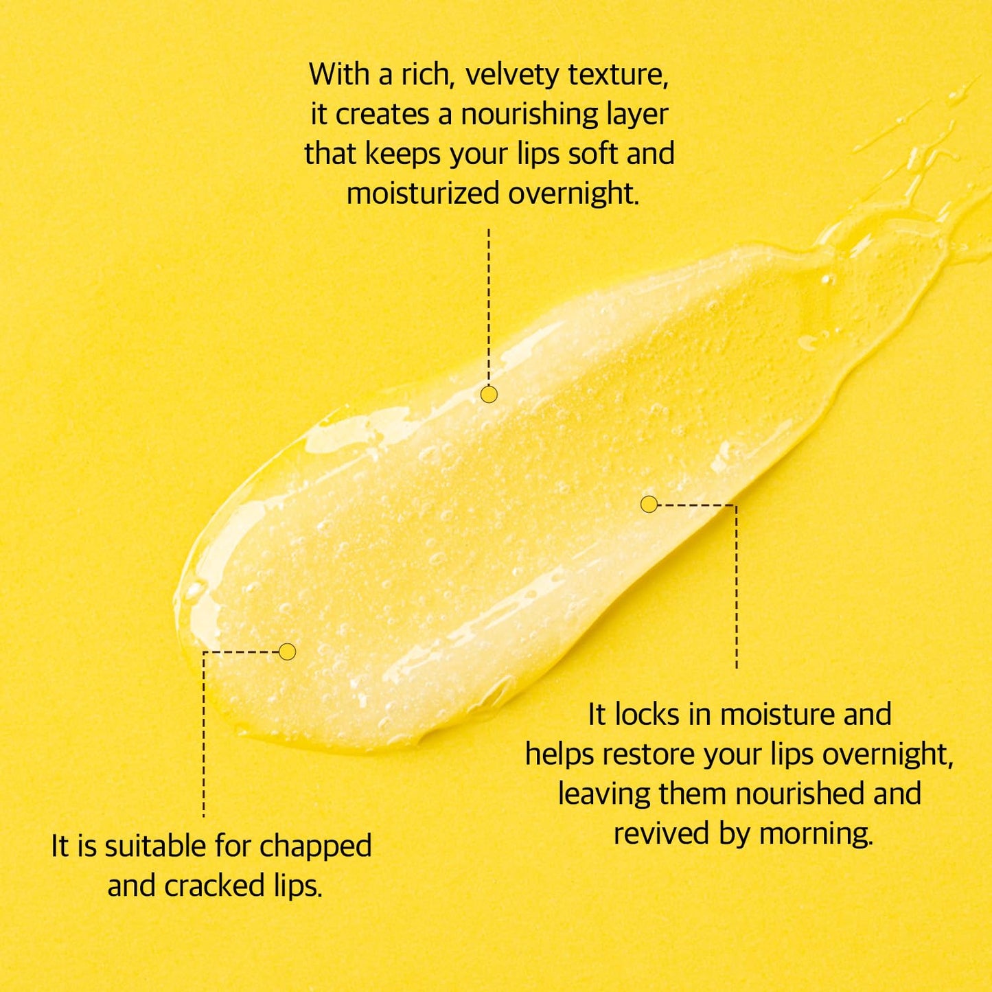 Honey Luster Lip Sleeping Mask 0.53 oz - Rich Overnight Balmy Treatment with Sunflower Oil, Collagen and Ceramide for Soft, Nourished Lips, Korean Skincare