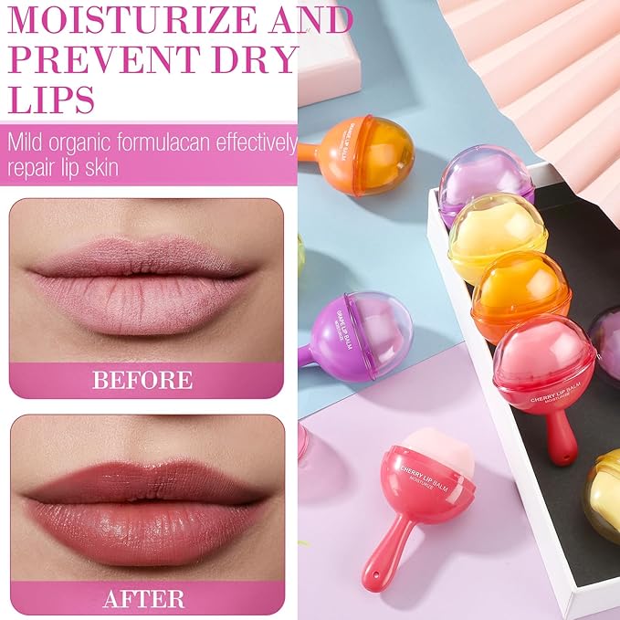 24 Pcs Lollipop Lip Balm Bulk