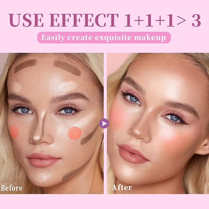 Soft Liquid Contour Stick, Liquid Face Bronzer Stick Makeup,05 Bronzer