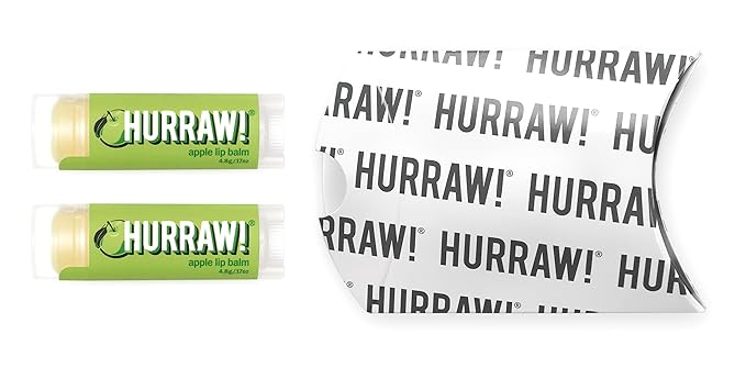 Hurraw! Apple Lip Balm, 2 Pack: Palm