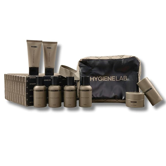 Daily Essentials Sample Pack – Includes 8 high-performance essentials in one TSA-approved set. EWG Verified and designed for healthier skin, stronger hair, and a fresher daily routine.