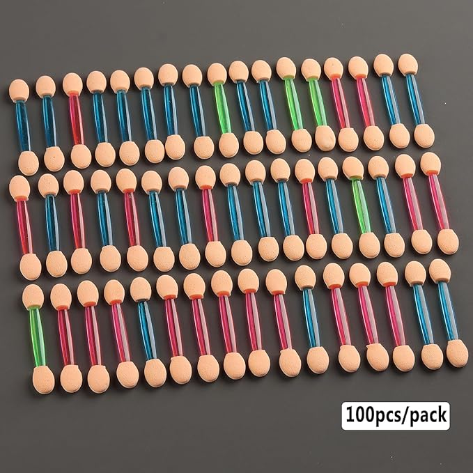 Chrome Nail Powder Applicator Brushes,