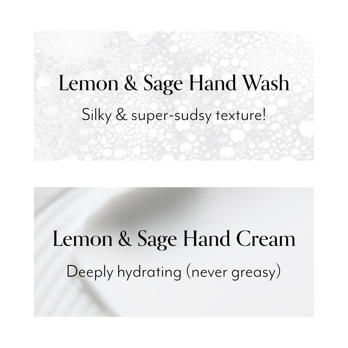 Bliss Lemon & Sage Happy Hands Duo | Hydrating Hand Wash & Nourishing Hand Cream Set with Decorative Tray