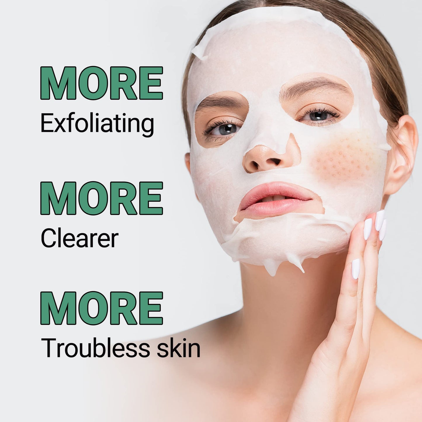 Troubless Clear Whitehead Remover Peel Off Face Mask 5pcs. | Hydrating Face Mask Beauty Sheets Day and Night Moisturizer for Face | White and Blackhead Remover Korean Face Mask Skin Care Peel Off