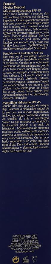 Estée Lauder Futurist Hydra Rescue Moisturizing Foundation SPF 1N2 Ecru 1.2 oz