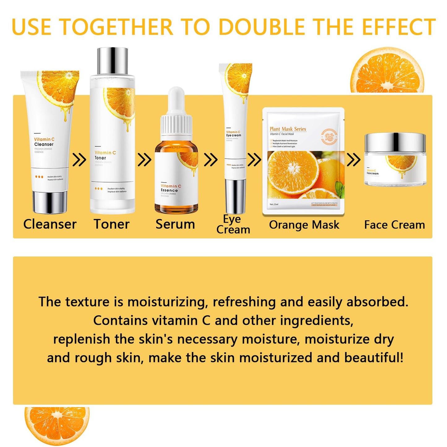 9Pcs Skin Care Routine Kit for Women Men,Moisturizing Skin Care Kit with Facial Cleanser,Toner,Face Serum,Face Cream,Eye Cream,Soap and Facial Sheet Masks,Hydrating Facial Kit Skincare Gift Set