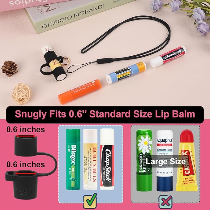 Desing Wish Silicone Lip Balm Holder Lanyard