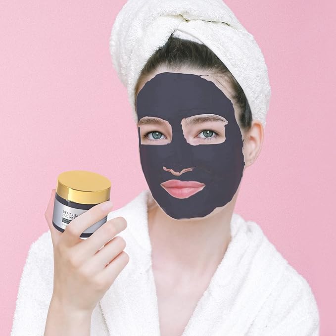 IIIMEIDU Face Masks Skincare, Turmeric Vitamin C Clay Mask, Green Tea Mask, Dead Sea Mud Mask, Face Mask Skin Care for Deep Cleansing, Women Skin Anti Aging 2.5 FL Oz Each