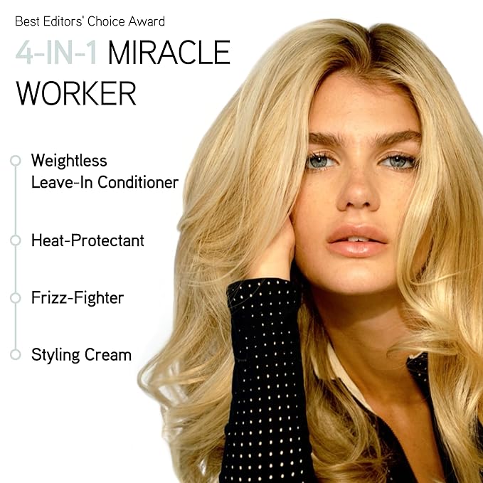 ILES FORMULA Styling Cream & Finishing Serum with Heat Protection, Weightless (Non-Greasy) Hair Repair Treatment for Damaged Hair, Anti-Frizz Blow Dry Product with Silk Extract & Macroloba Seed