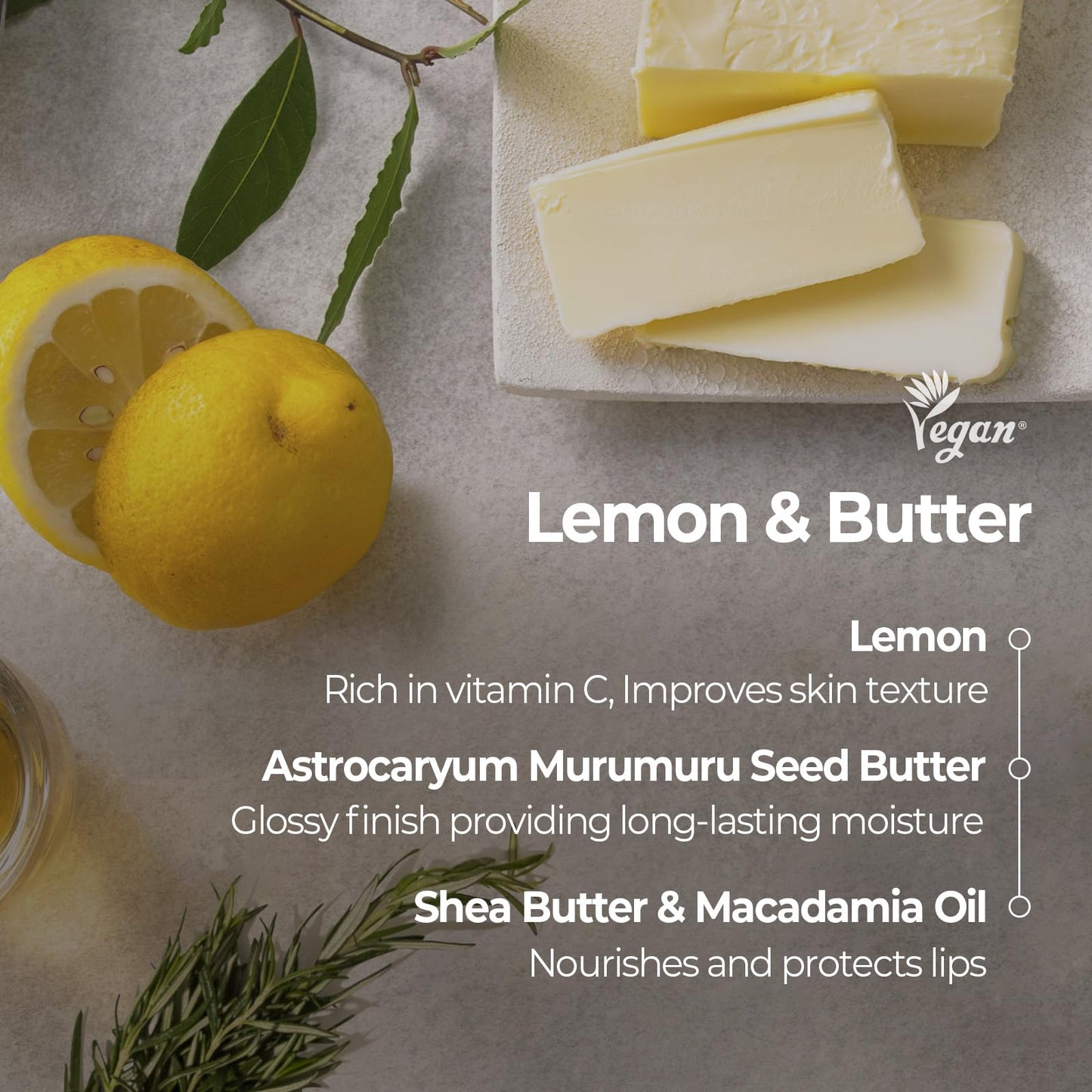 SKINFOOD Lemon Dill Butter Lip Balm, Korean Glowing Organic Lip Butter for Every moment, Nourishing Lip Care for Firm, Hydrating & Moisturizing Lip Balm, Vegan (0.71 fl. oz.)