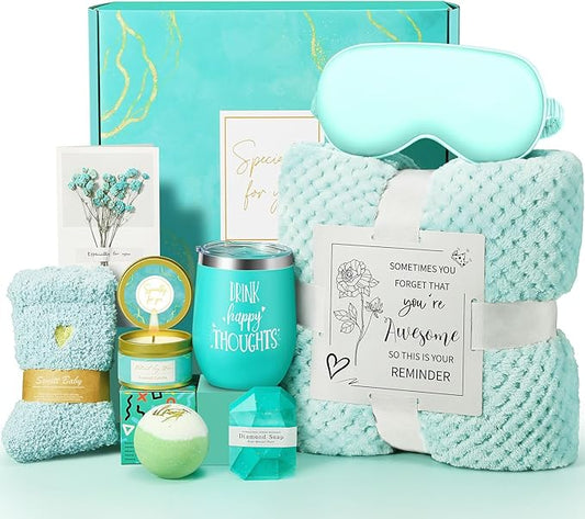 Happy Birthday Gifts for Women Mom Her Friend Sister Wife Grandma, Self Care Gifts Get Well Gifts Unique Relaxing Spa Gift Basket Set, Christmas Gifts for Women Mom Wife Grandma Friends Sister