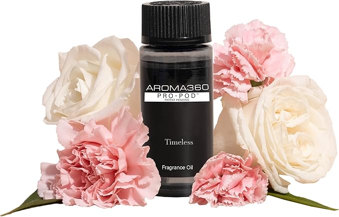 Aroma360 - Timeless Pro Pod Fragrance Oil Blend | Hotel Inspired Luxury Essential Oil Diffuser | Aromatherapy Scent Diffuser Oil | Crisp Laundry, White Rose and Magnolia 1.7 fl oz, 50 mL
