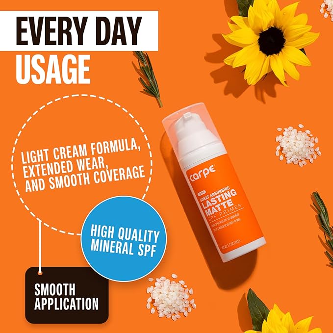 Carpe Primer Face Makeup Base ~New~ Zinc Mineral For Face