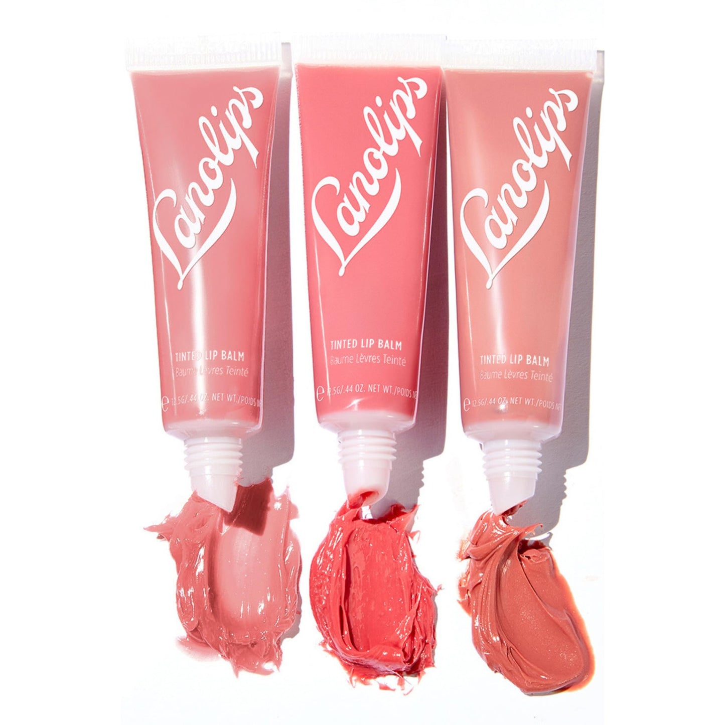 Lanolips Tinted Lip Balm - Enriched with Lanolin Oil for Shine & Hydration - Hydrating Tinted Lip Gloss Tube - Rose (12.5g / 0.44oz)