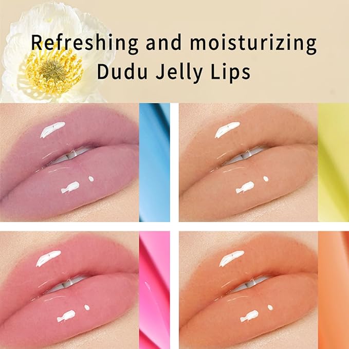 4 Colors Hydrating Jelly Lip Balm,Instantly