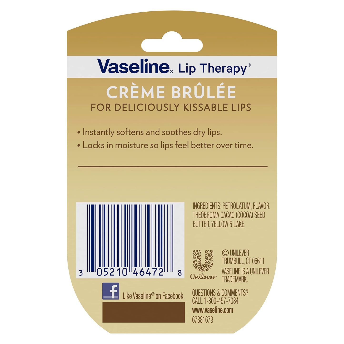 Vaseline Lip Therapy Variety 3-Pack – Crème Brûlée, Rosy Lips, Cocoa Butter Mini Lip Balms for Soft, Glowing, and Deliciously Kissable Lips, 0.25 Oz Ea