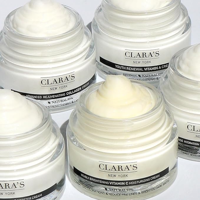 CLARA'S NEW YORK | Vegan Hyaluronic Acid Facial Cream | with Panthenol, Shea Butter | Intense Hydration Moisture Enhancing Smooth, Plump, Rich | Non-sticky, Fast-absorbing Formula | 50ml MADE IN US