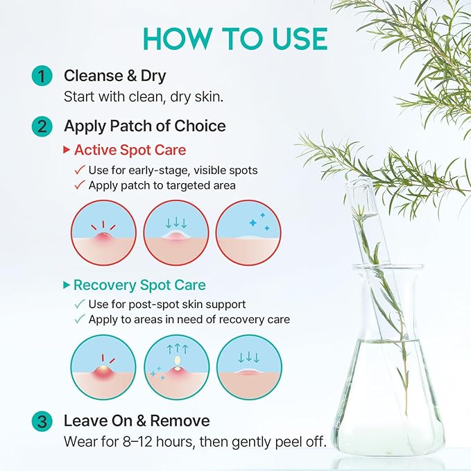 #OOTD Caredermthin 2-Step Spot Patch (144 Dots) - Korean Skincare Patch Set for Targeted Blemish Care – Pre & Post Care