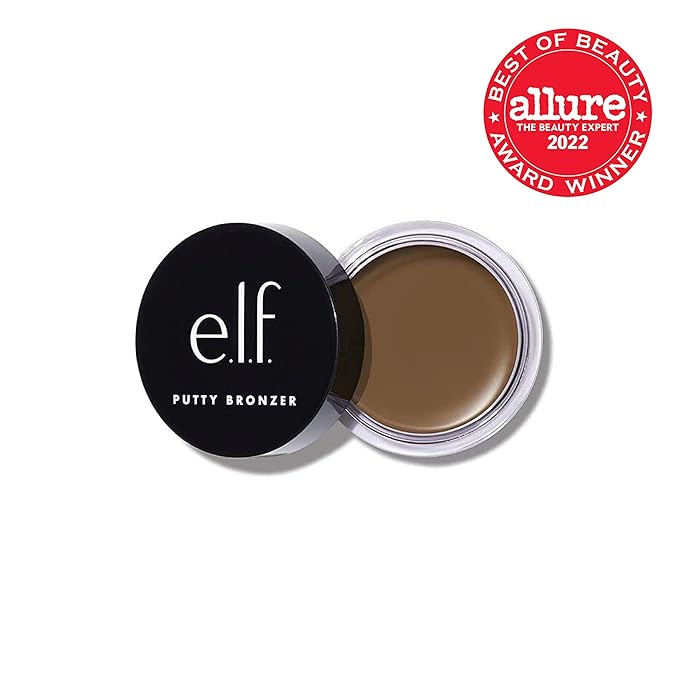 e.l.f. Putty Bronzer, Creamy & Highly Pigmented Formula, Vitamin E, 0.35 Oz