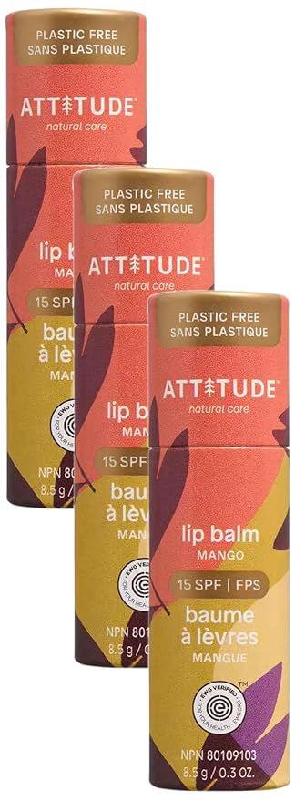 ATTITUDE Plastic-free Lip Balm with Sun