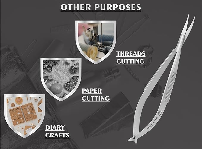 Cuticle scissors extra fine curved