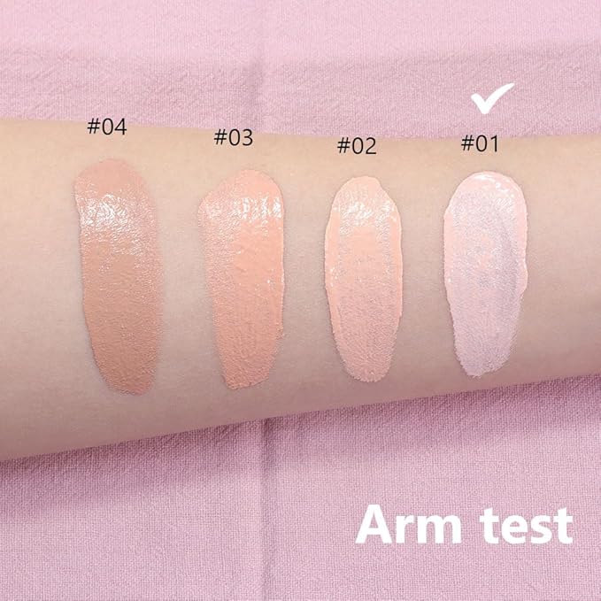 2 Pack Liquid Foundation Cream with Foundation Brush