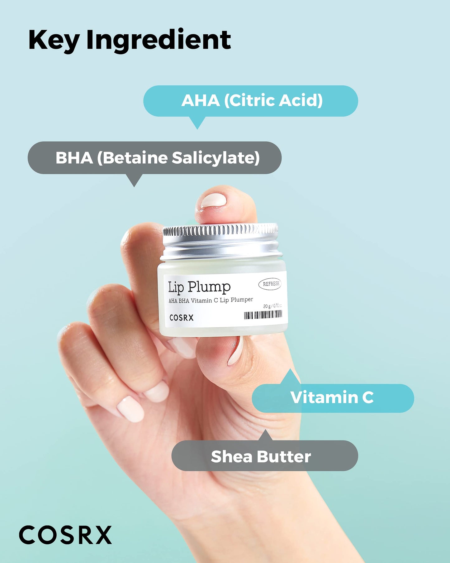 COSRX Lip Care Balm for Dry Chapped Lips, Enriched with Shea Butter, Sleeping Mask, Korean Skin Care, Animal Testing-Free, Artificial Fragrance-Free, Parabens-Free (Lip Plumper)