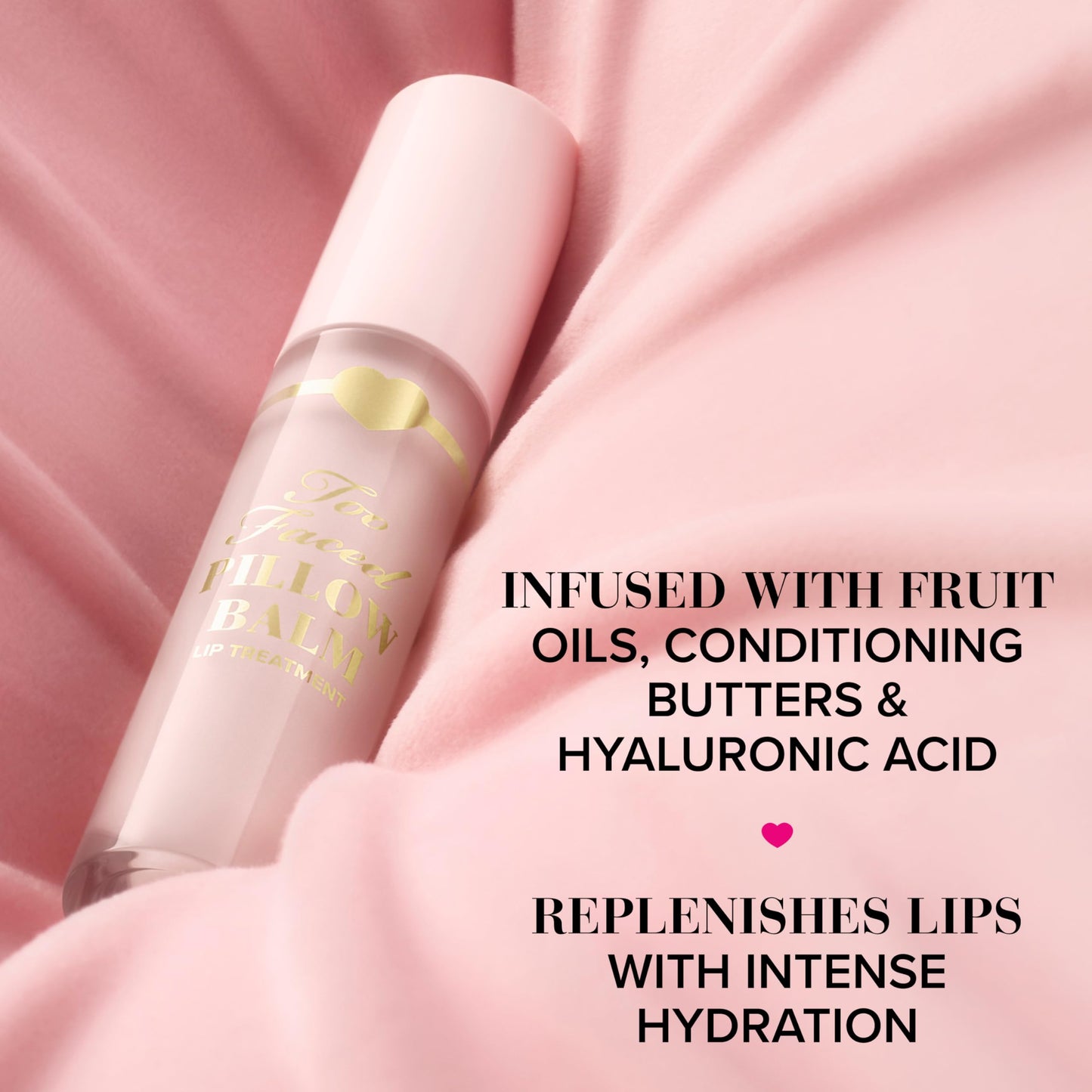 Too Faced Pillow Balm Ultra-Hydrating Lip Treatment | Hyaluronic Acid + Moisturizing, 0.2 Fl Oz, Watermelon Kiss