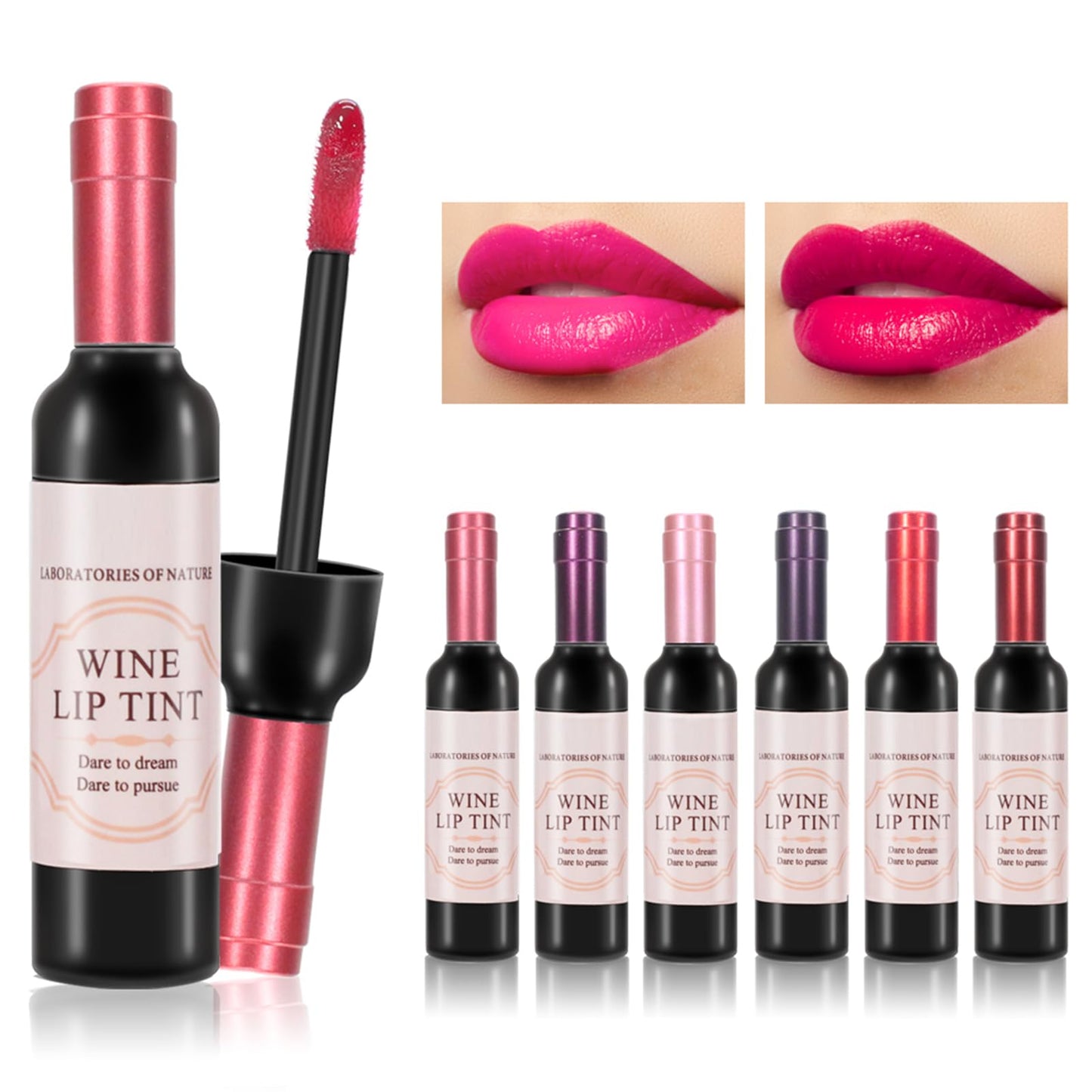 6 Colors/Set Wine Lipstick Matte Long Lasting Waterproof Lip Tint Set Lip Gloss Lip Stain