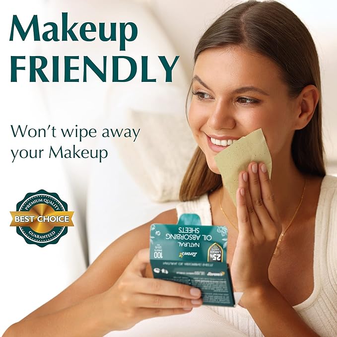 Natural Green Tea Oil Blotting Sheets for Face Face