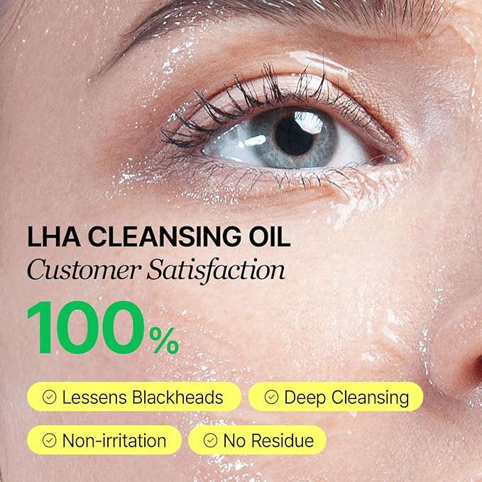 Green Barley Light Cleansing Oil, Hydrating Daily Cleanser for Sensitive Skin, Blackhead Remover, Korean Vegan Skin Care, 6.93 Fl Oz