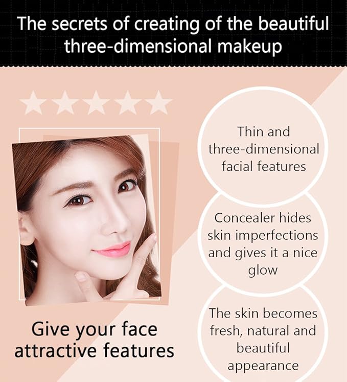 BIOAQUA Play 109 Face Stick Contour Duo 2 LIGHT COFFEE)